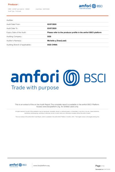 Company qualification